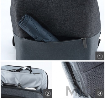 Рюкзак Xiaomi Runmi 90 Ninetygo Urban Simple Shoulder Bag Dark Grey